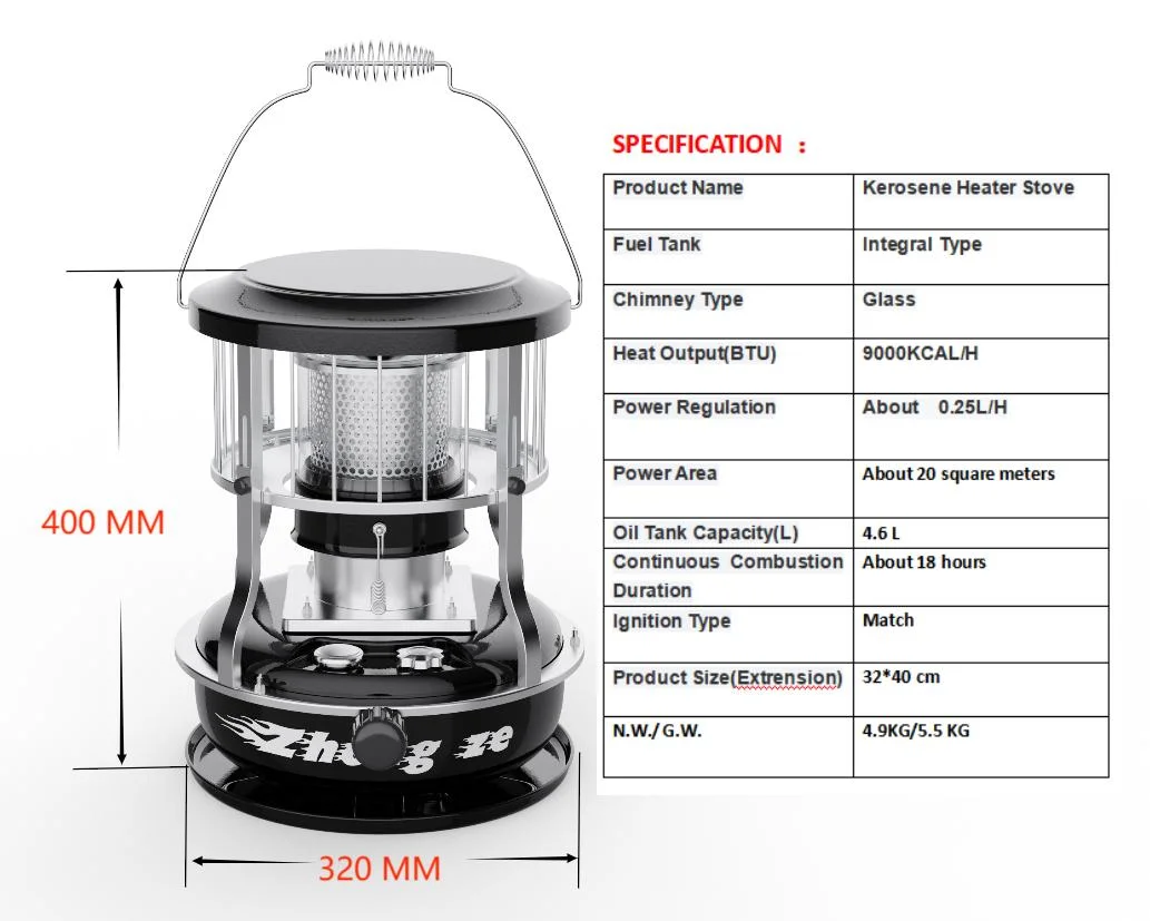 Fashionable Camping Use Portable Metal Kerosene Patio Gas Stove